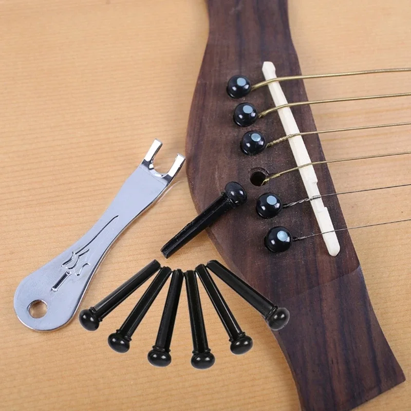 

Guitar Bridge Pins Puller Pulling Remover Extractor Tools with Guitar Saddle Nut