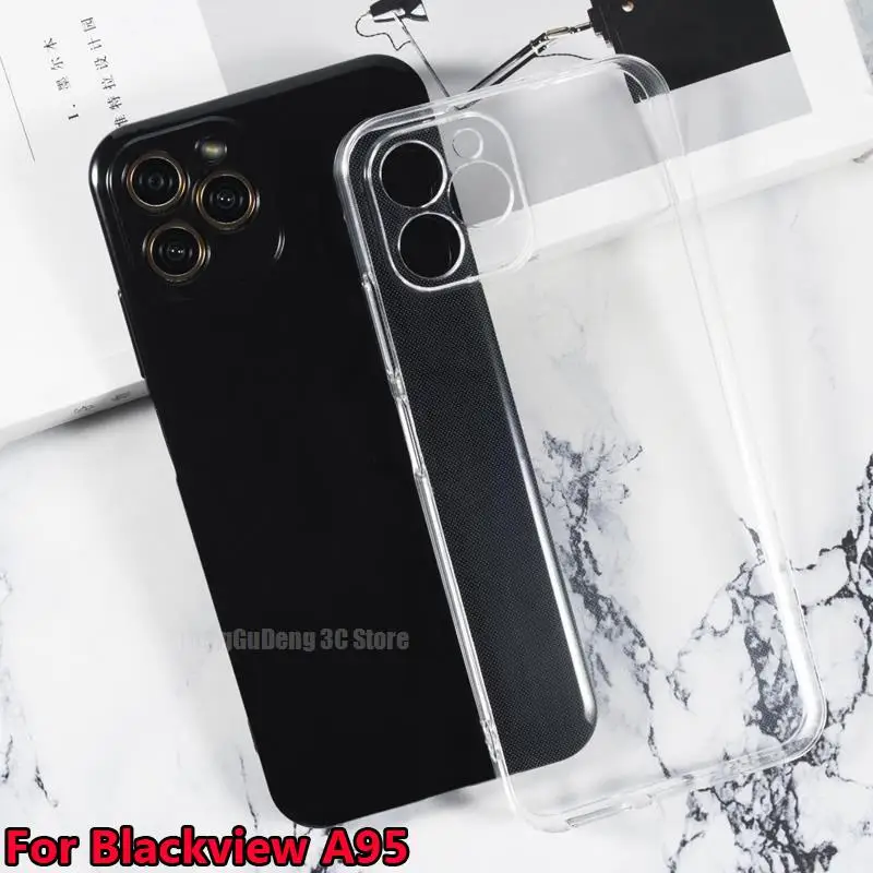 

Camera Protection Transparent Phone Case For Blackview A95 Funda Soft Silicone Caso чехол BlackviewA95 A 95 Blackview TPU Cover