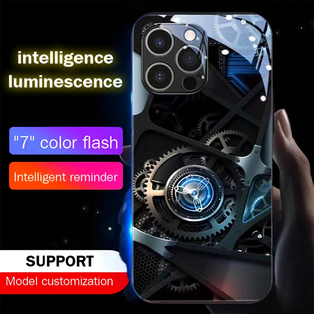 So Cool PCBA Design Voice Call Flash Leuchtende LED-Telefonhülle für Samsung S25 S24 S23 S22 S21 S20 FE Note 10 20 Plus Ultra – Detail 13