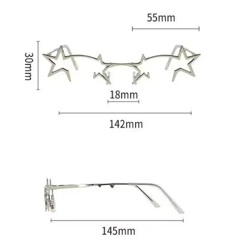 Y2K Stylische Damen-Brillengestelle Koreanische Mode Polygon-Form Damenbrille Neuer Stil Dekorative Brillenfassung – Detail 9