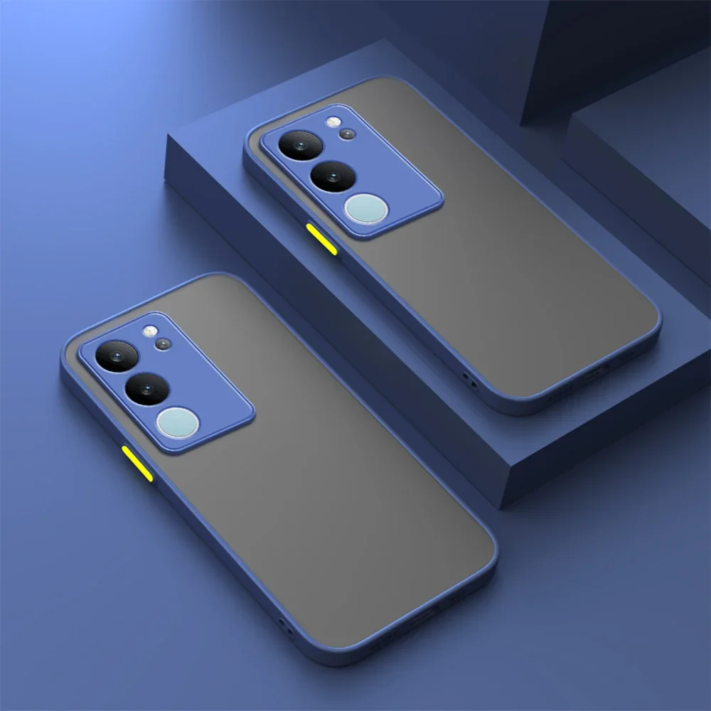 Vivov29 Matte Translucent Shockproof Bumper Case