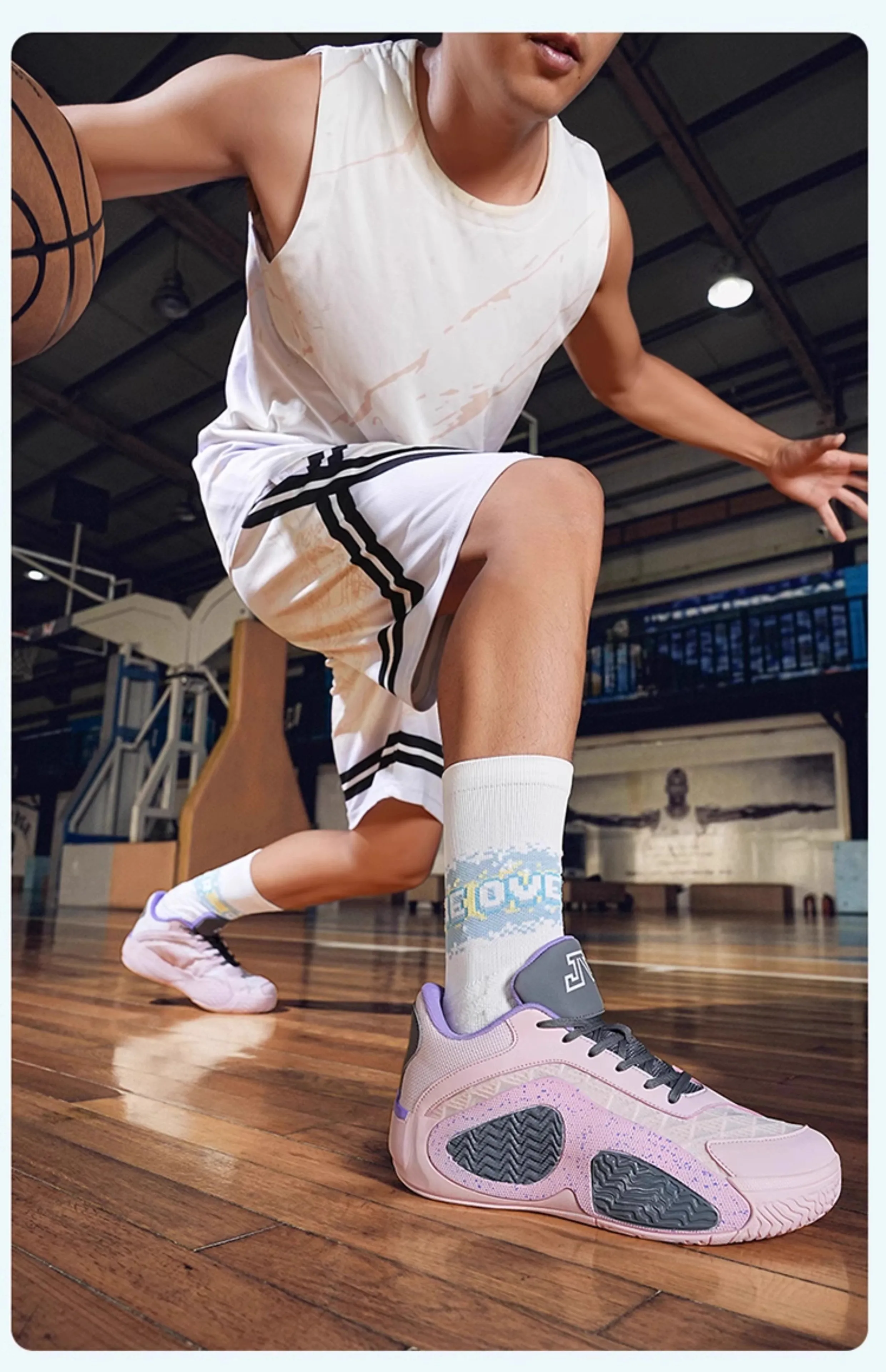 Marca clássica confortável antiderrapante tênis de basquete de cano baixo, tênis de basquete de ginástica, tênis de treinamento de basquete wearable