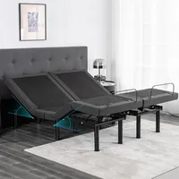 12 Inch Gel Memory Foam Medium-Firm Mattress in Box, Head/Foot Lift Sturdy Electric Smart Bed s Frame 2