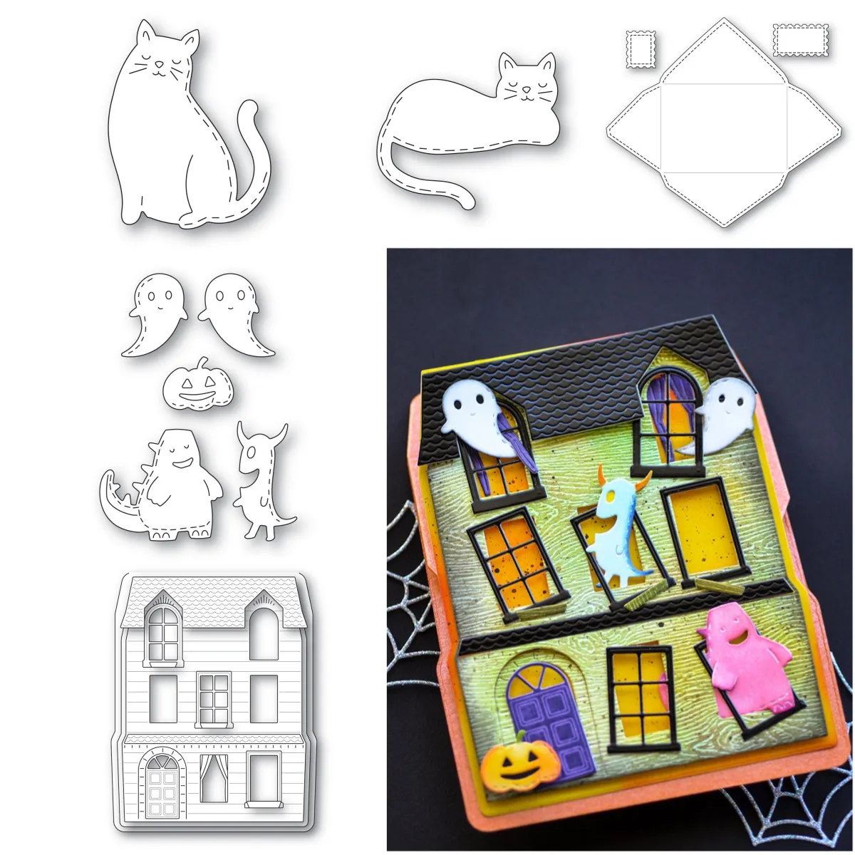 

Whittle Purring Cat New Metal Cutting Die Scrapbooking Supplies Embossed Paper Card Album Craft Template Decoration 2023 Arrival