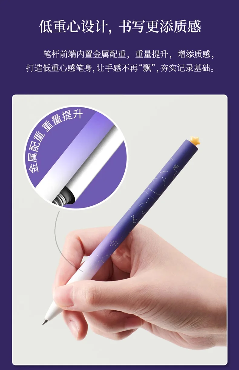 KACO FIRST Gelstift-Set, 0,5 mm, schnell trocknende, rotierende, glatte Schreibstifte zum Signieren, Testen, Prüfungen, Bürsten, kreatives Geschenk, руedad – Detail 21