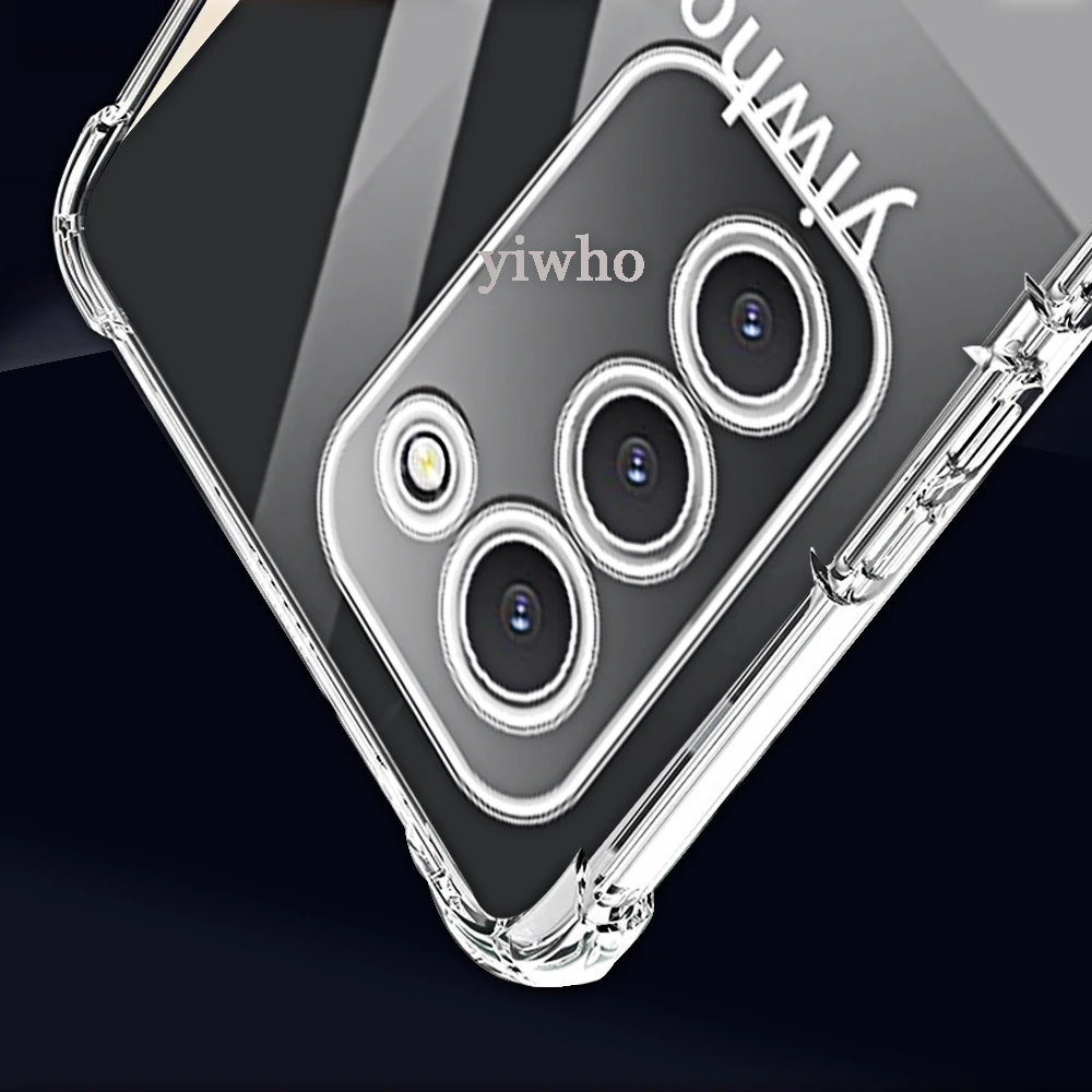 Shockproof Clear Soft TPU Phone Case - Transparent Shell Back Cover (1-10pcs)
