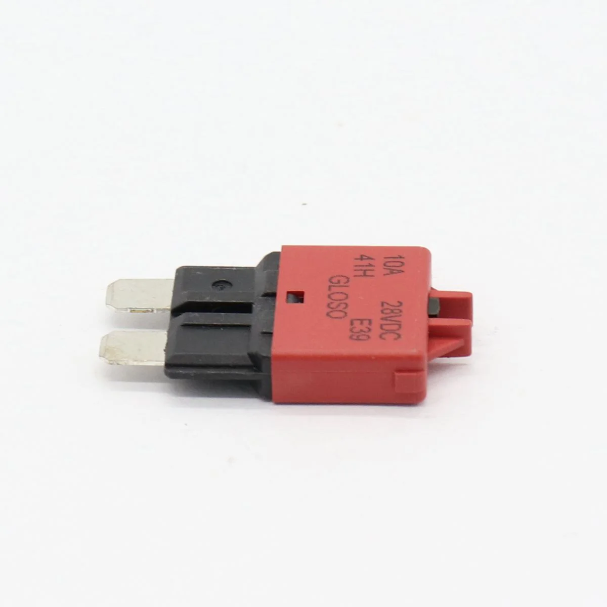 

10A 28V DC Red Circuit Breaker Trip Fuses Standard Blade Fuse Manual Reset Circuit Breakers For Car A20