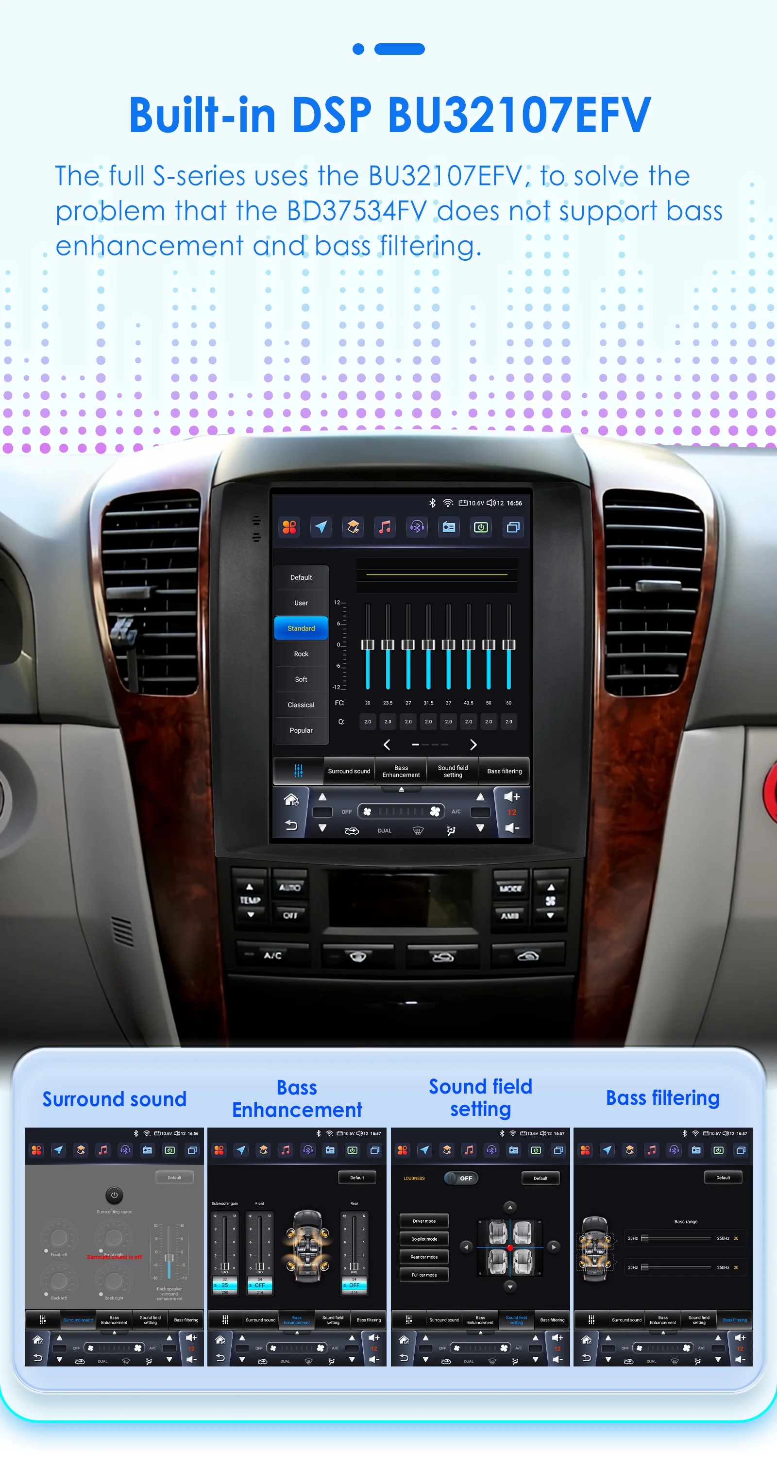 Hizpo 2din Smart Car Systems für Kia Sorento BL 2002 - 2006 im Tesla-Stil 2 din Carplay Android Multimedia Auto GPS Stereo DSP – Detail 13