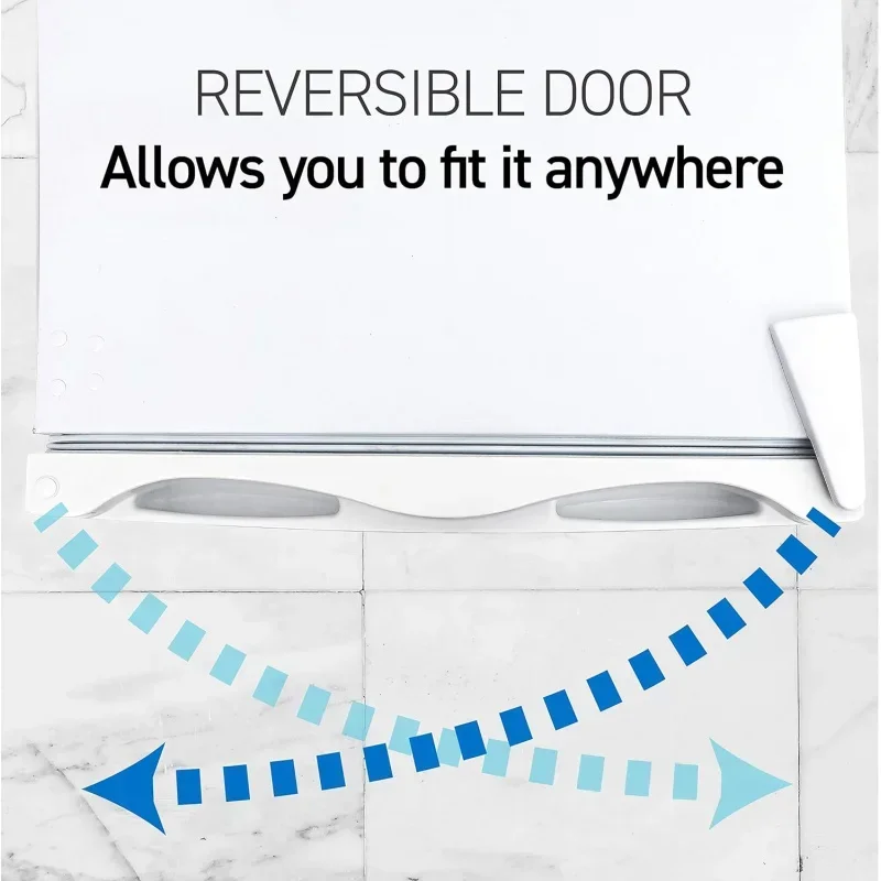 QWCommercial Cool Upright Freezer,Stand Up Freezer 2.8 Cu Ft with Reversible Door,White