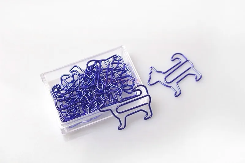 

12pcs New Purple Dog Paper Clip Cartoon Creative Paper Clip Animal Shaped Paper Clip Cute Pet Clip