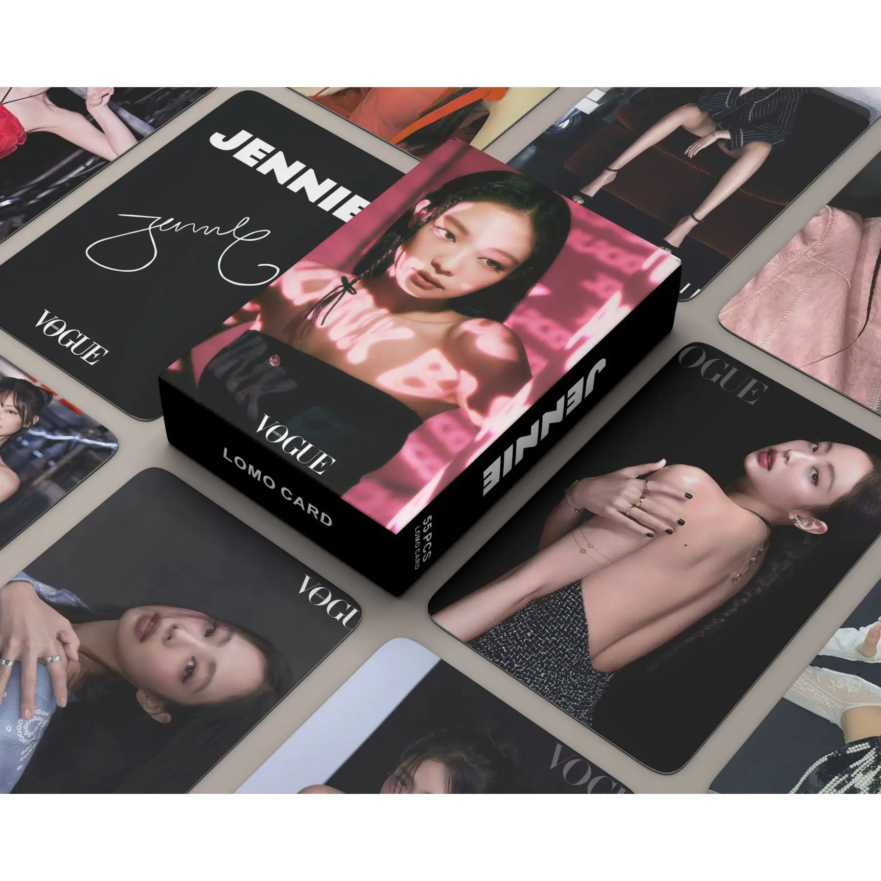 

55Pcs/Set Kpop Black and Pink Album Photocards JISOO JENNIE LISA ROSE Collectible LOMO Card Set Fans Collection Photocards Gift