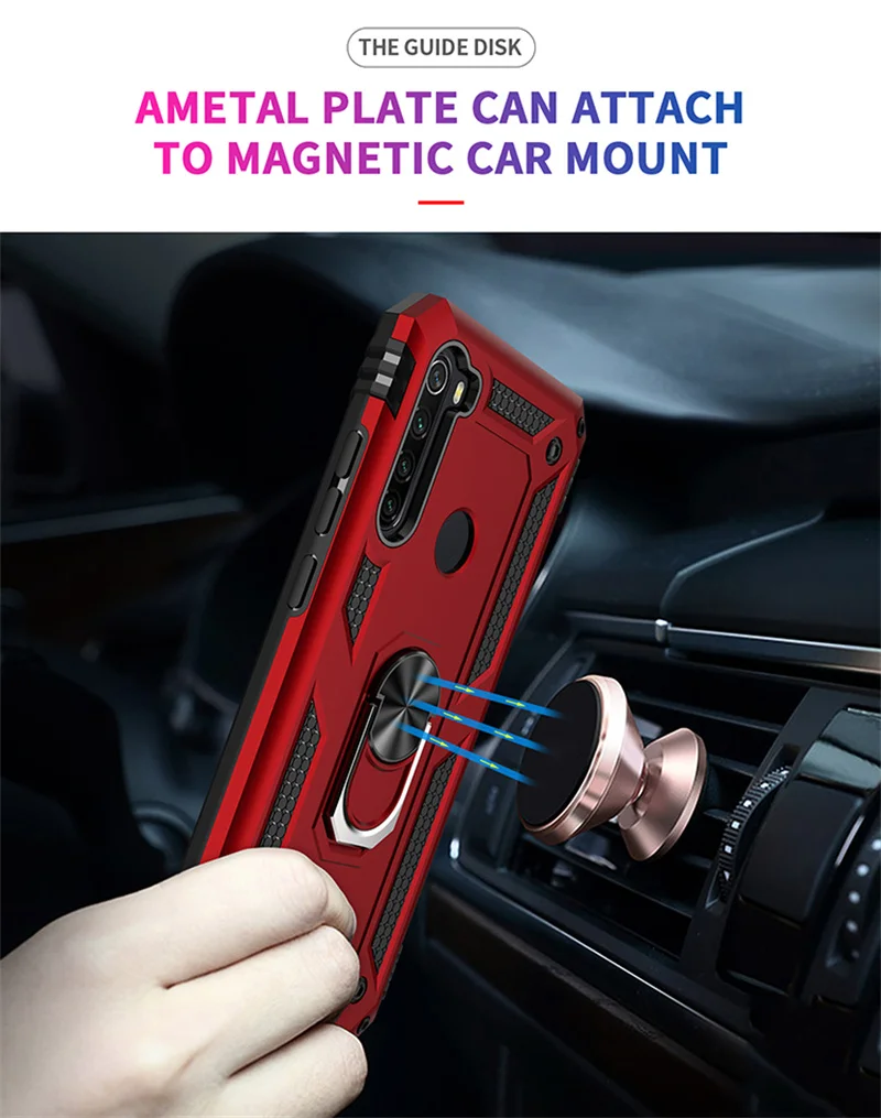 For Xiaomi Redmi Note 8T 7 8 Pro Case Luxury Armor Shockproof Phone Case For Redmi 7 8 7A 8A Car Magnetic Ring Holder Back Cover S0d14a72f811e41079f481266164e38deI