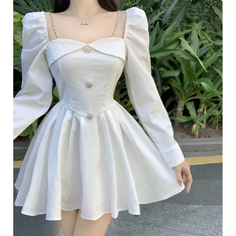 White Women Dress S987
