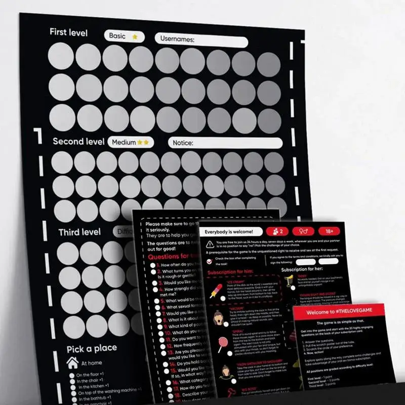 100 Scratch Off Date Night Ideas Poster