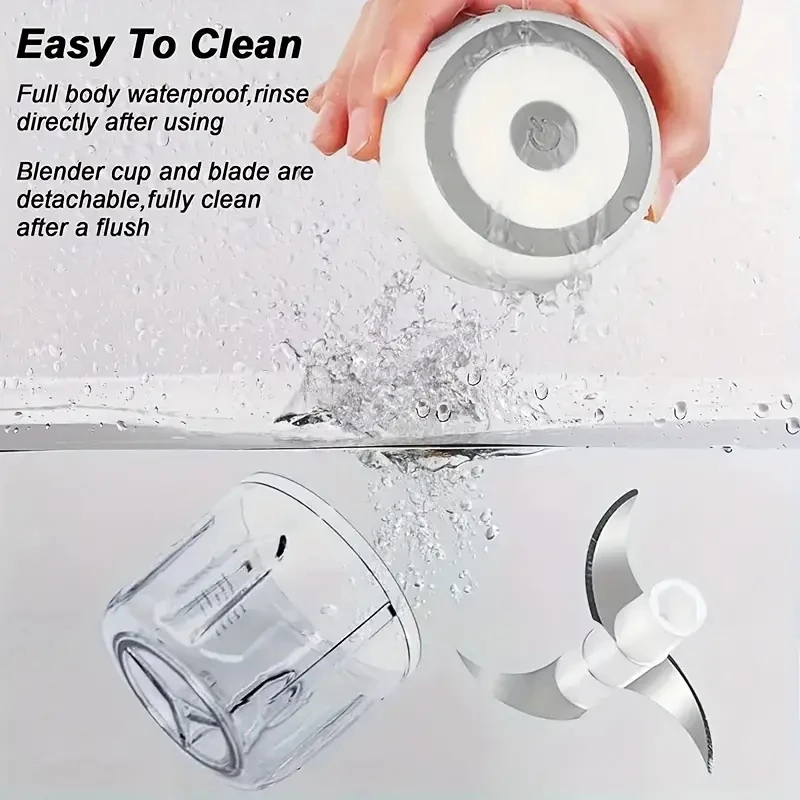 Mini Power Electric Garlic Chopper Mincer  Vegetable  Cutter  Portable Meat Grinder Cooking Utensils Kitchen Accessories