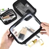 Waterproof Transparent Cosmetic Bag Women Make Up Case Travel Zipper Clear Makeup Beauty Wash Organizer Bath Toiletry Bags Kit 3