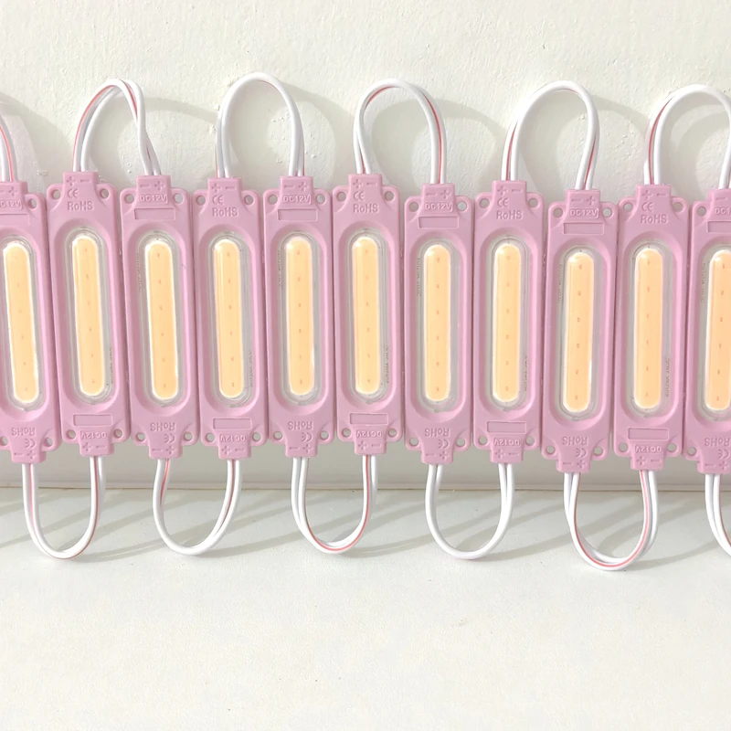 20PCS COB SMD 6LEDs LED Module Waterproof Light Advertising lamp DC 12V pink high lumen led modules