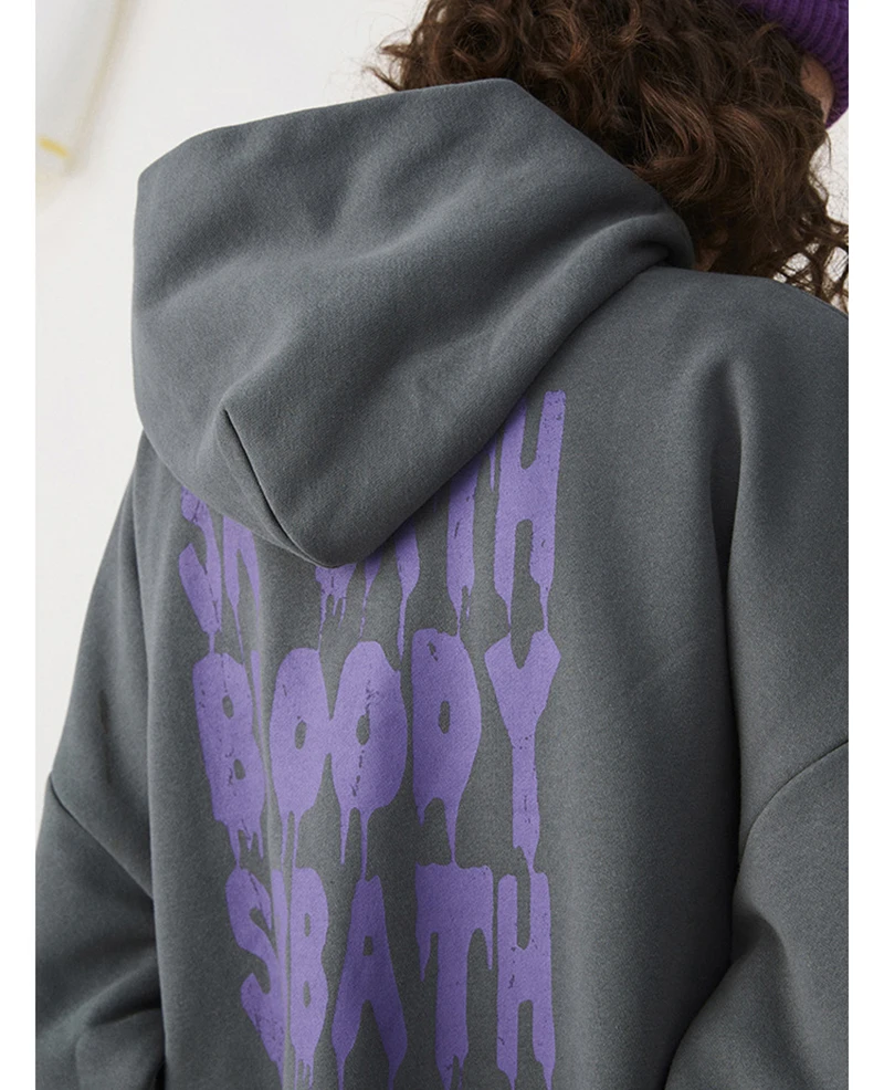 Harajuku Oversized Unisex Hoodies Hip-Hop Loose Sweatshirt Graffiti  Letters Digital Printing Men Casual Streetwear Pullover sun hoodie