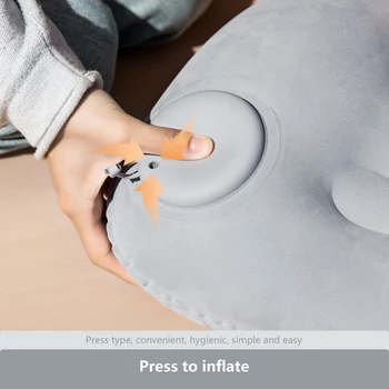 BISINNA Camping Inflatable Pillow Portable Ultralight Travel Hiking Air Sleeping Pillow for Neck and Lumbar Support 2