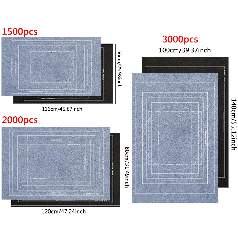 Puzzle Storage Mat Felt Storage Blanket Various Size for 1500/2000/3000pcs Puzzles Parent-child Interaction Props