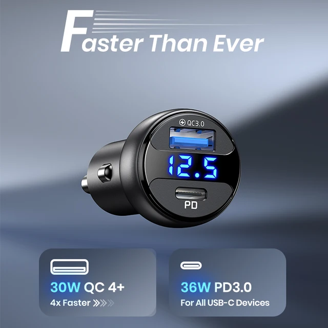 Car Fast Charger Type C, Car Charger Usb C