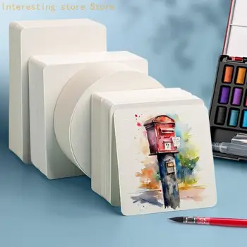100 fogli multiuso per pittura acquerello 300GSM carta da disegno in pasta cotone a fine per pittura schizzi 55KC