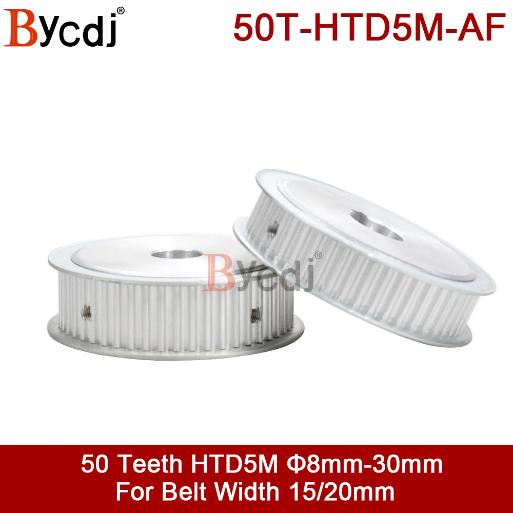 Polia de Distribuição Síncrona Htd5m 50 Dentes Bore10 12 14 15 19 20 22 24 25 28 mm de Largura = 15 Mm50funciona Diâmetro do Furo da Chave mm