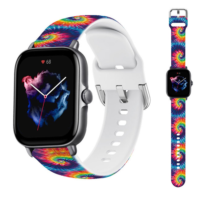 22mm silicone Bnad For Amazfit GTS/2/3/2e/GTS2 Mini/GTR 3 Pro/47mm/GTR2/stratos 2/3 Smartwatch Bracelet Amazfit bip strap