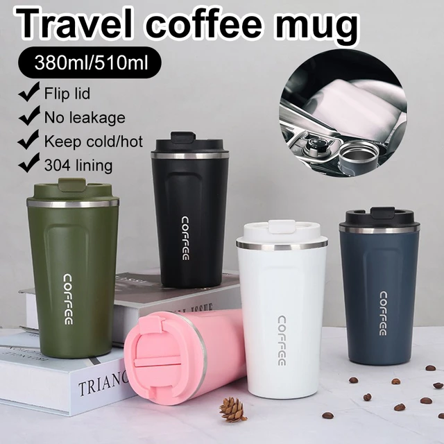 500ml Stainless Steel Coffee Cup Travel Thermal Mug Leak-Proof Thermos  Bottle Tea Coffee Mug Vacuum Flask Insulated Cups - AliExpress