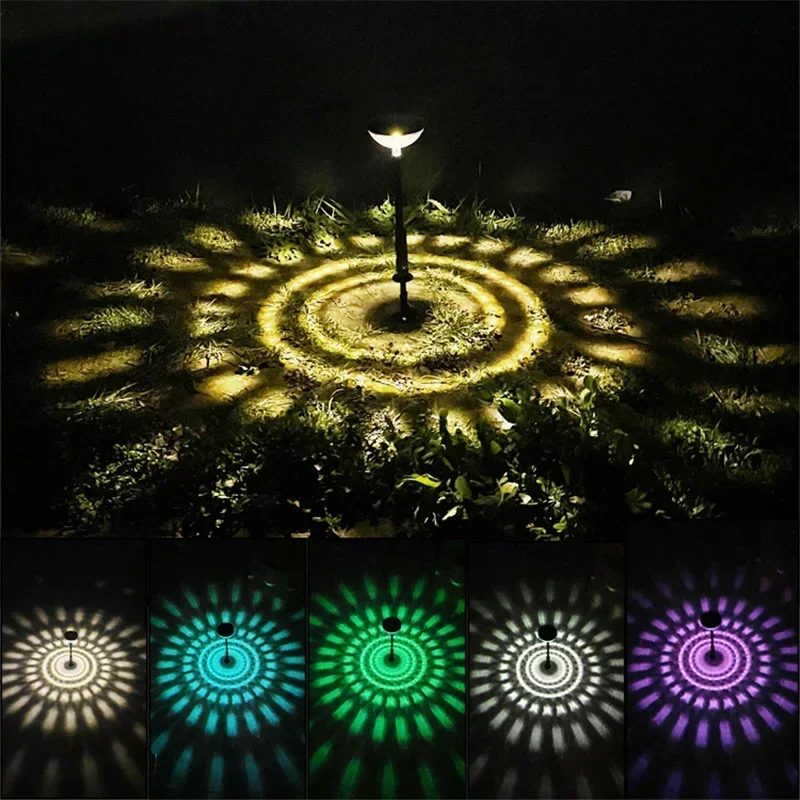 

2pcs/set LED Solar Lawn Light Outdoor Waterproof Solar Powered LED Lighting For Garden Yard Landscape Path Patio Christmas Decor