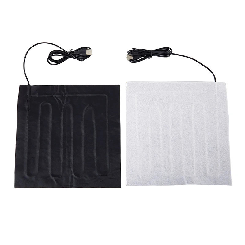 USB 섬유 히터 탄소 전기 온열 재킷 쿠션, 겨울 조끼, 온열 의류, 따뜻한 패드, 마우스 패드, 22x22cm, 5V