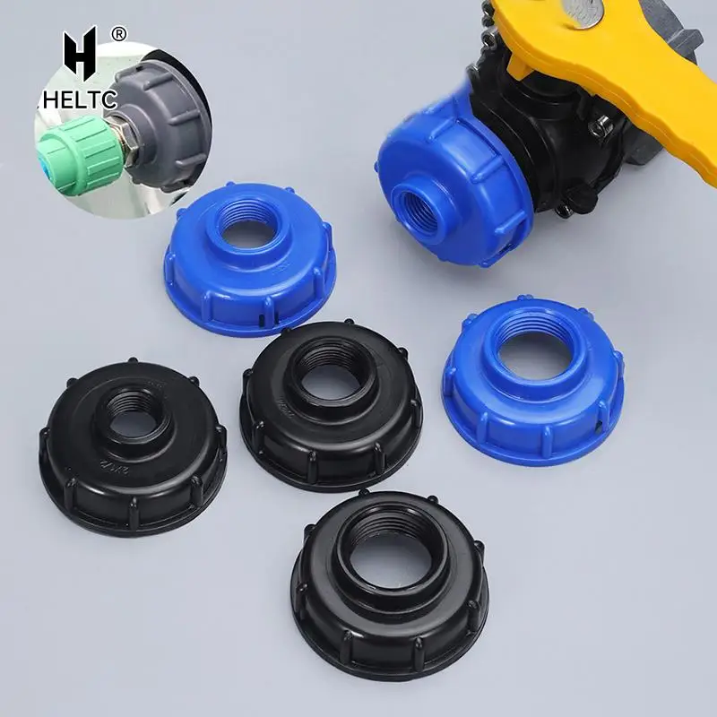 

1pc Replacement IBC Tank Adapter Fuel Tank Fitting S60 Thread Cap 60mm to1"3/4"1/2" Female Tap Connector Garden Irrigation Valve