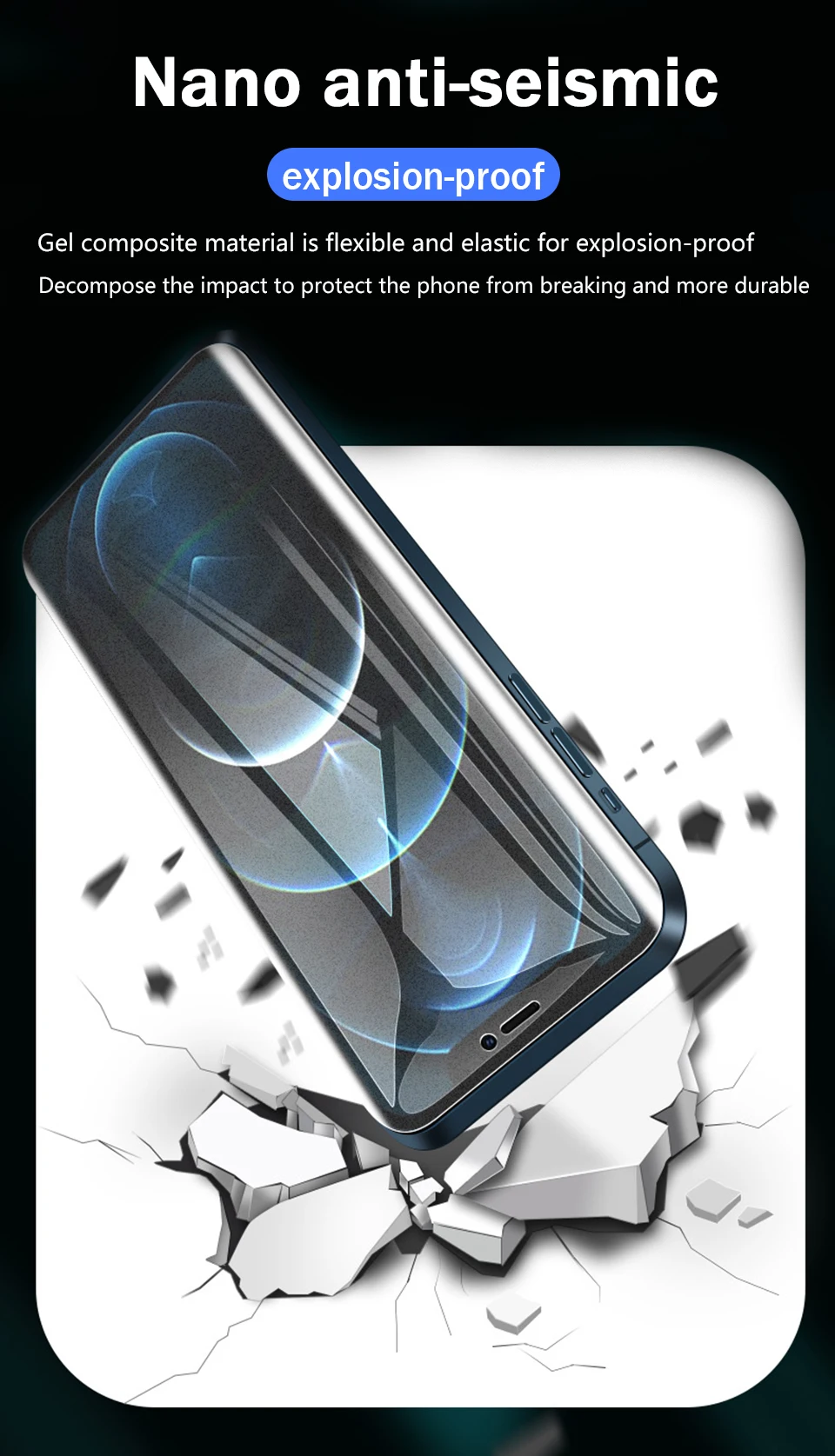 Pellicola Trasparente Anti-impronte 2 Pellicole Protettive Idrogel Per IPhone 16, 15, 14, 13, 12, 11, X, 8, 7 - Trasparenti, Anti-Graffio! Pellicola Per IPhone 14 15 16 - Foto 2