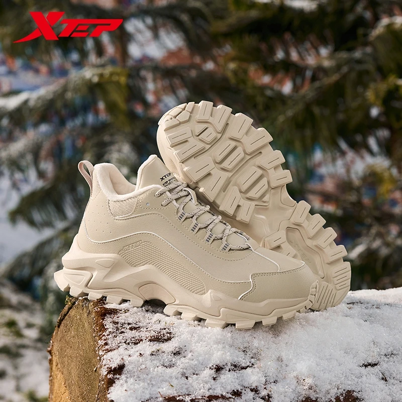 Xtep Cotton Shoes For Women Winter Warm Soft Sports Shoes Trendy Retro Durability Comfortable Sneakers 876418370014 womens sneakers