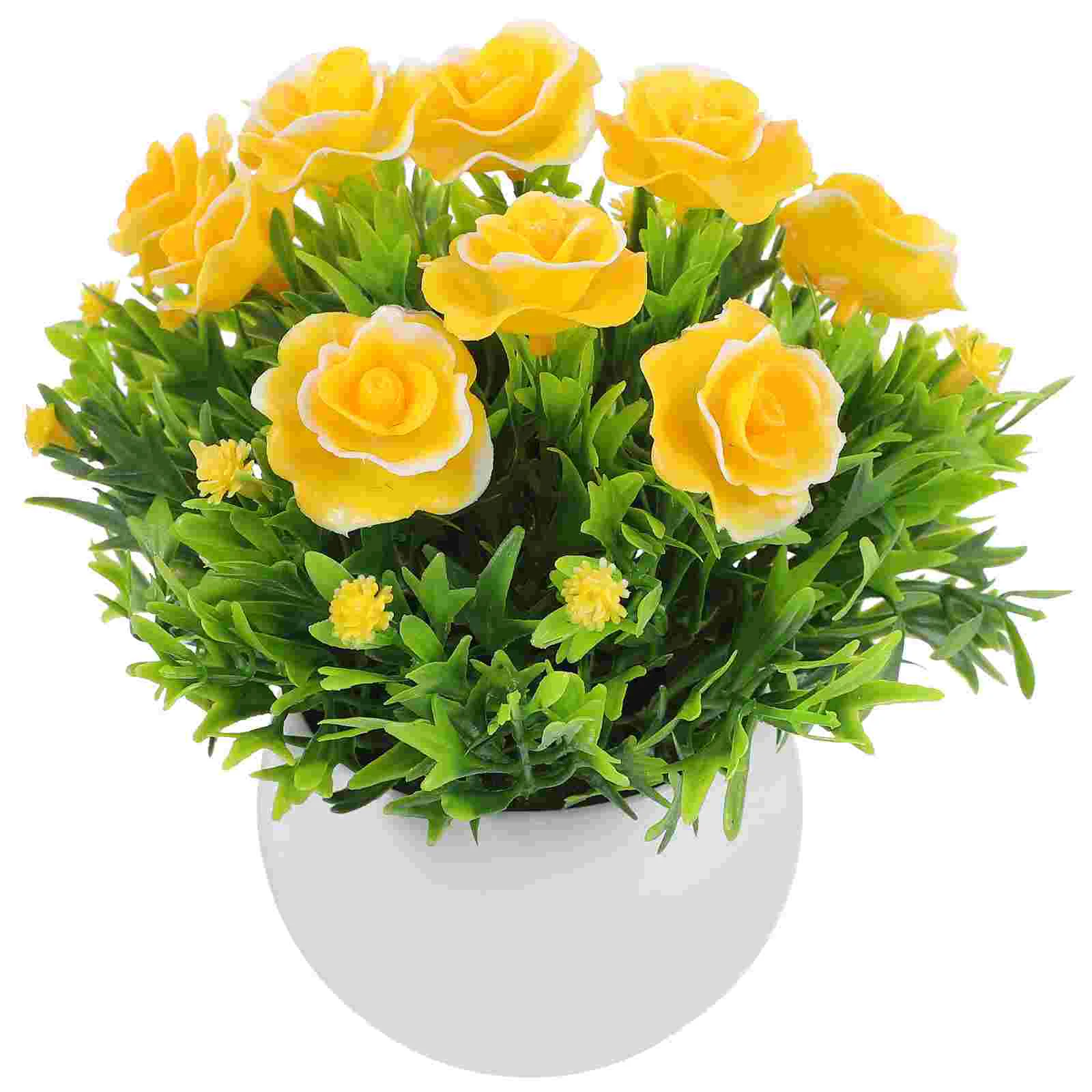 

Artificial Potted Plant Decor Potted Flower Decoration Lifelike Fake Bonsai Model Desktop Fake Bonsai