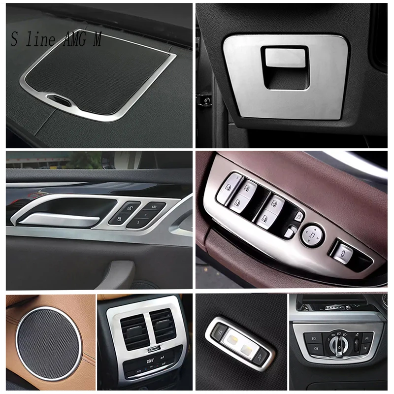 

Автомобильный Стайлинг для BMW IX3 G08 X3 G01 2018-2023 аксессуары для интерьера центральная консоль дверная ручка подъемная панель динамик рамка Крышка