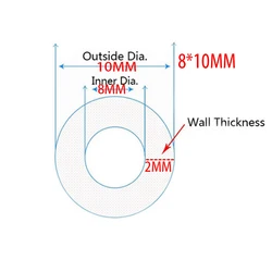 5 Meter Flexible Silicone Tubing - Transparent, Food Grade, Multi-Purpose Soft Hose - OD 8xID 6mm (ID8 xOD10mm)