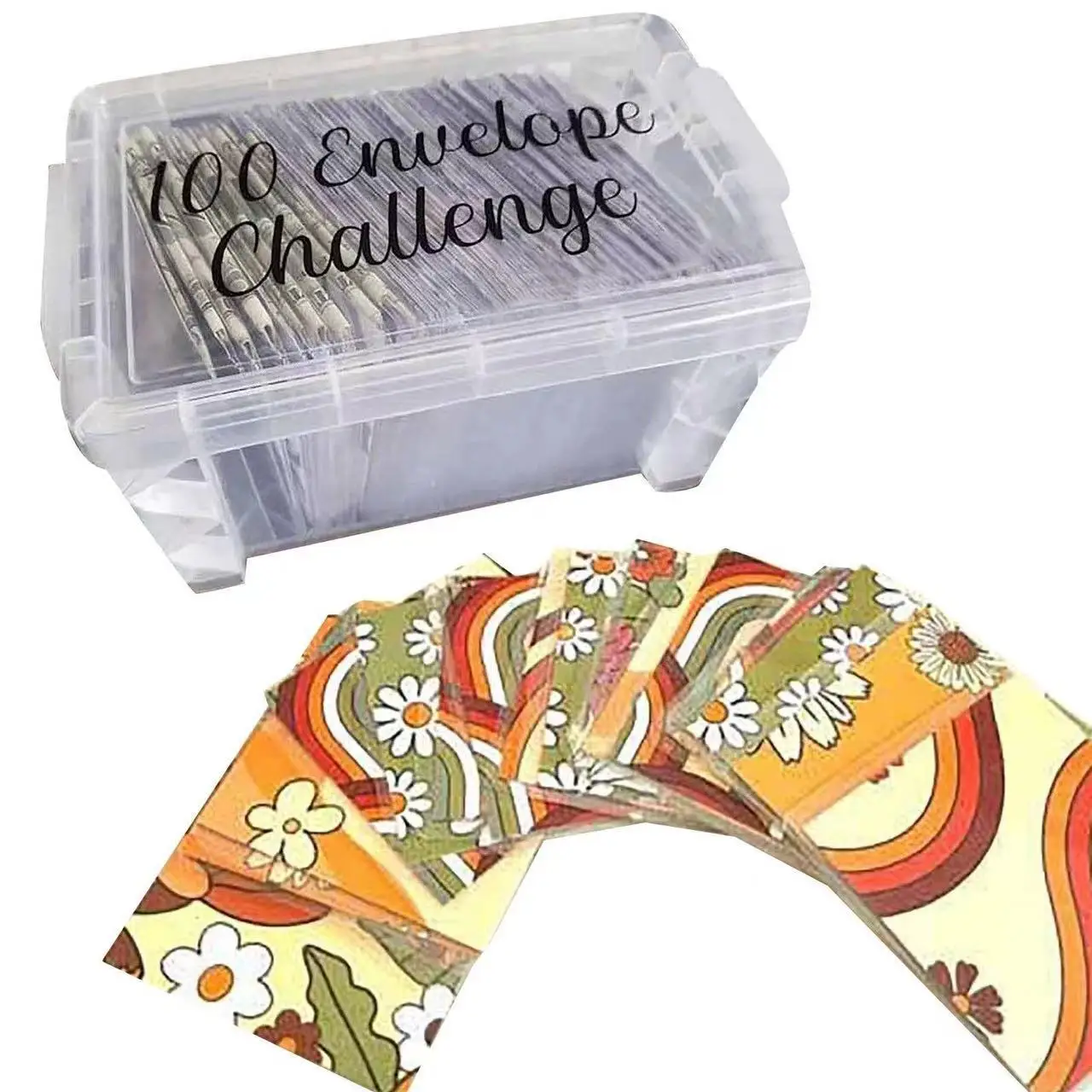 即購入OK★ボックス付き★100days savings challenge Amazon.com : 100 Envelopes Money Saving Challenge - Save