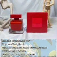 Eau de parfum pour femme, flacon carré transparent, parfum floral musqué, senteur longue durée, fragrance élégante pour tous les jours, rendez-vous galants, cadeau pour femme. 6