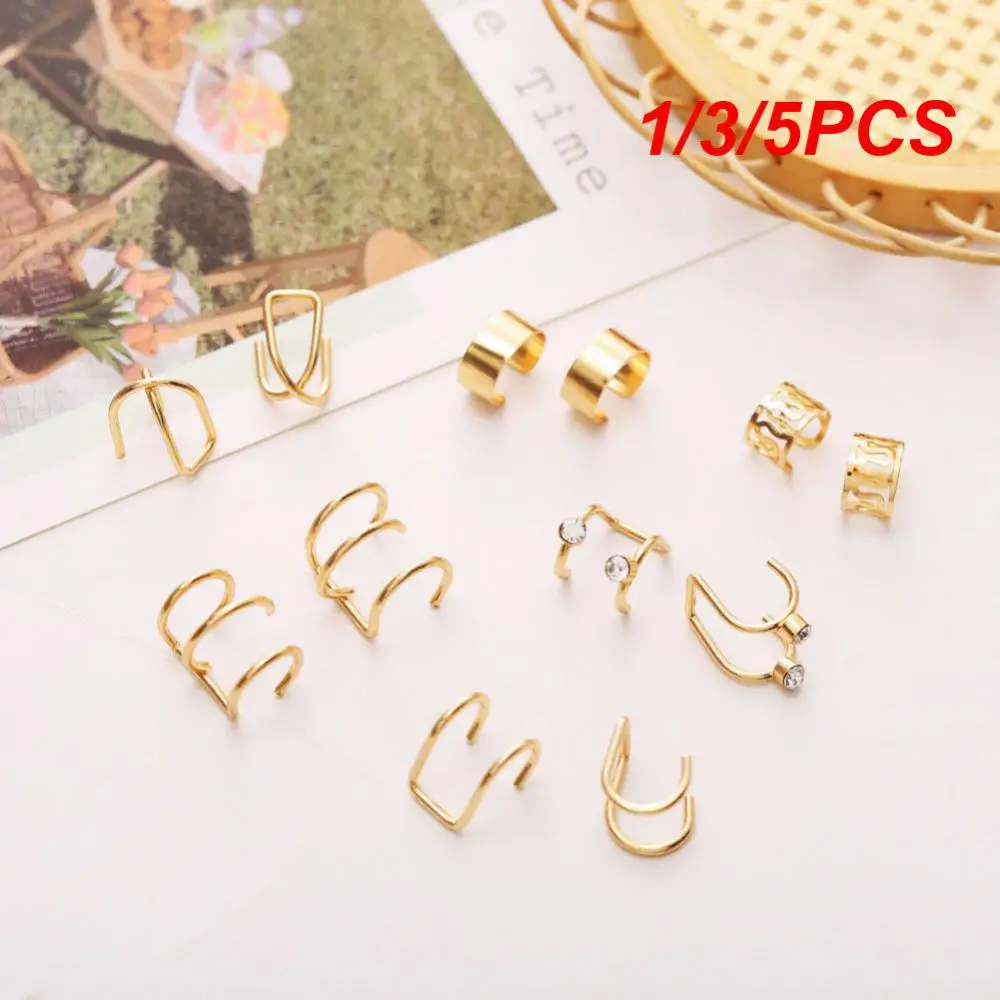 

1/3/5PCS Gold Silver Viking Hair Dread Braids Dreadlock Beard Beads Hair Cuffs Clips for Women Men Fashion Hair Accessories