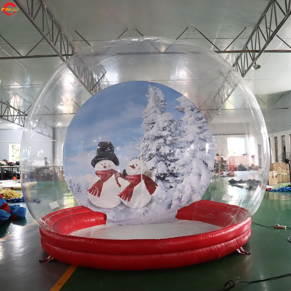 Fast Shipping Inflatable Snow Globe Commercial Blow Up Christmas Bubble ...