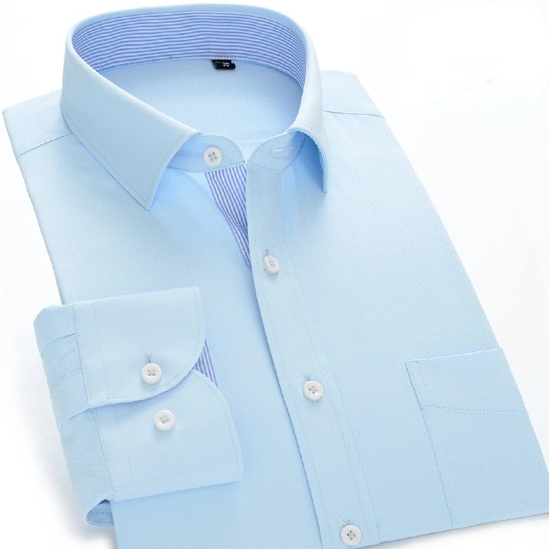 Shirt Men's Long Sleeves Non Iron Shirt Dress Shirts Quality Men