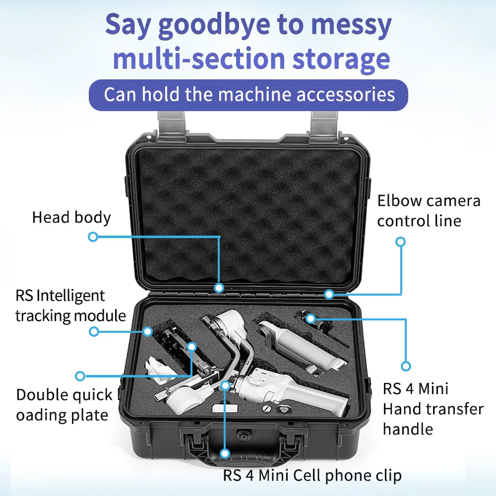 DJI RS 4 미니 보관함, 핸드헬드 짐벌 스태빌라이저, 방폭 상자 안전 액세서리에 적합
