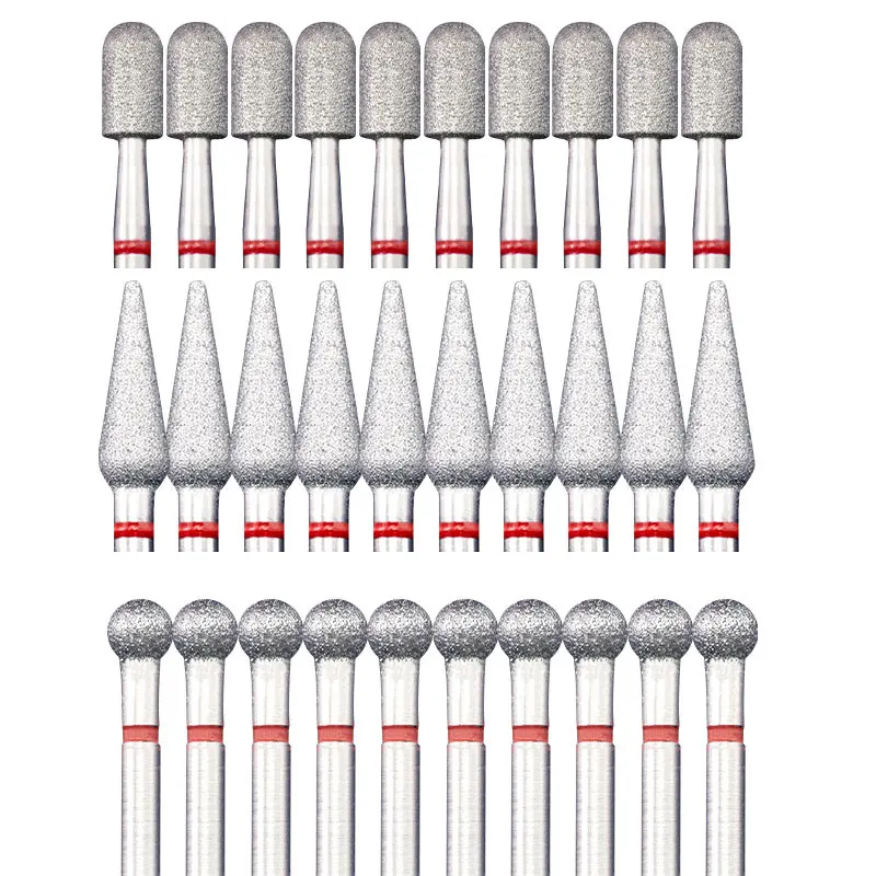 27 Types Diamond Nail Drill Bit 3/32" Rotary Cuticle Burr Manicure
