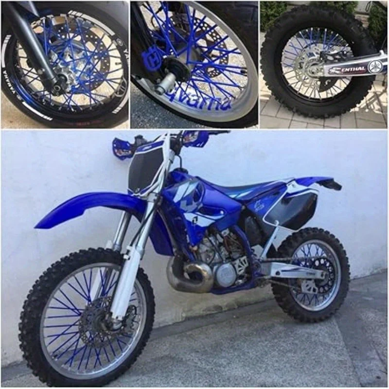 Motorcycle & Bicycle Wheel Spoke Protector Covers - 72 Pack