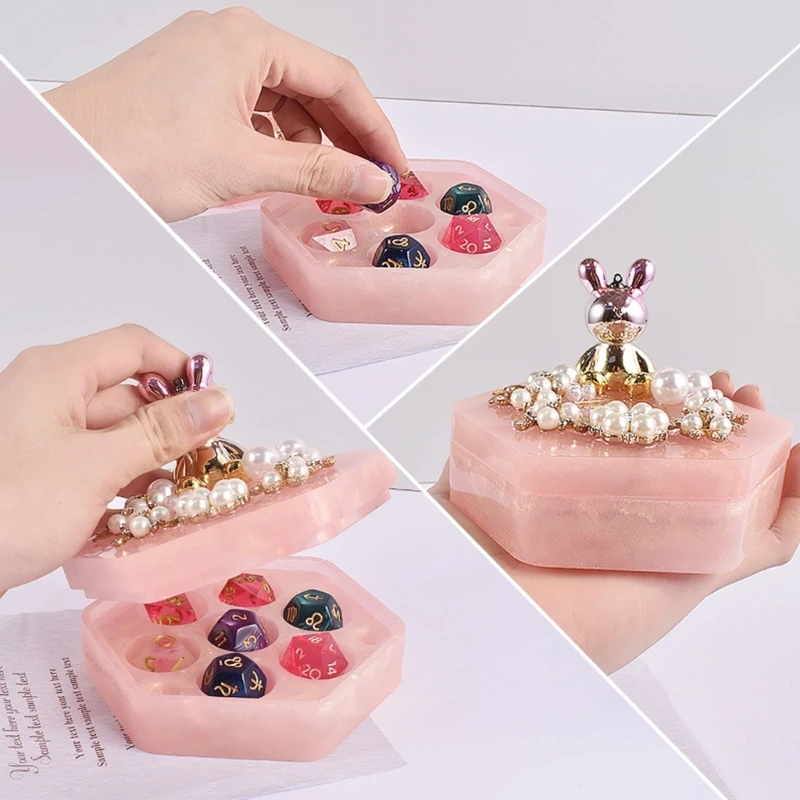 Montesy Moule En Résine Et Silicone Pour Boîte De Rangement - Moule à