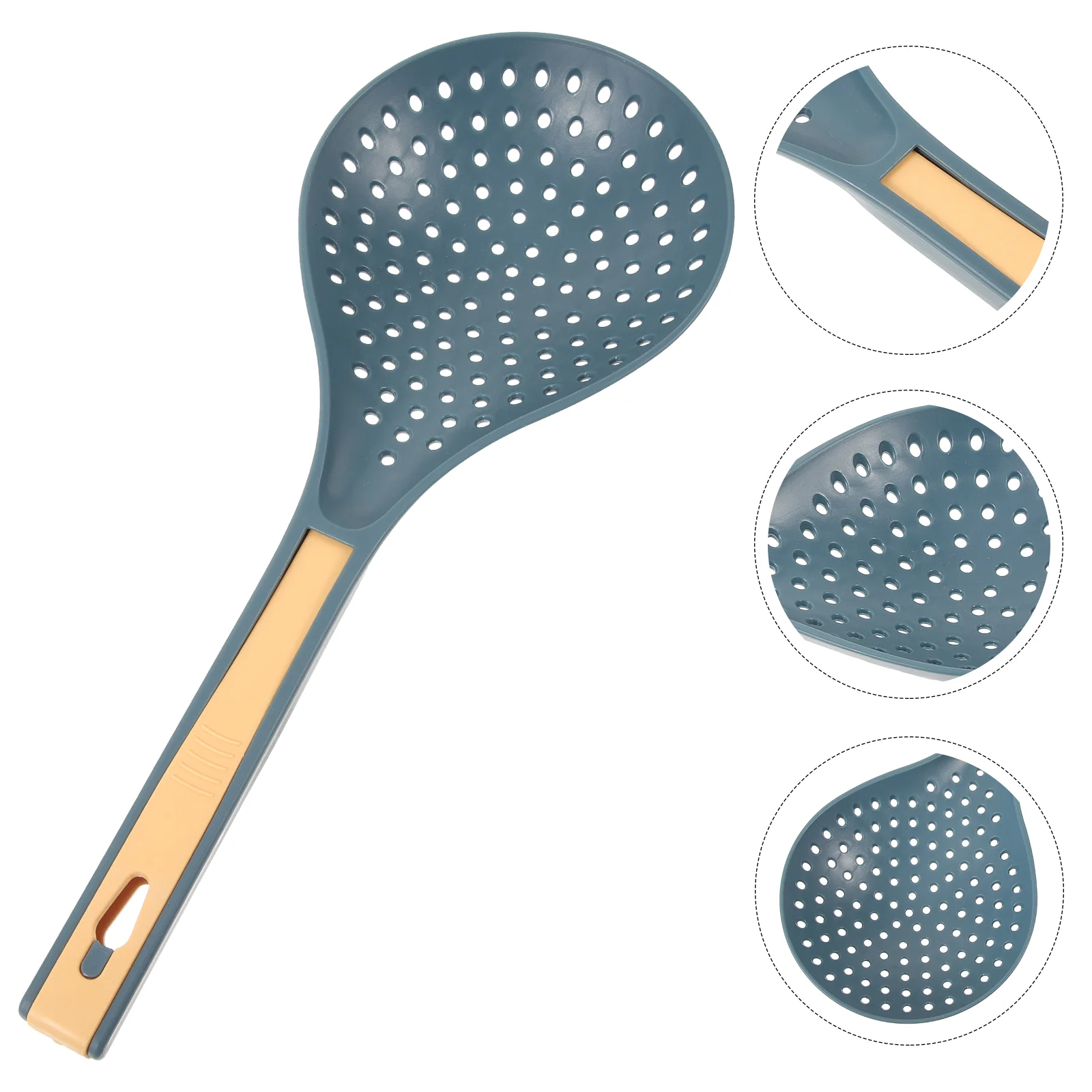 Lo Mein Colander Pasta Long Handle Spoon High Temperature Resistance Kitchen Abs Filter Straining Scoop Slotted Spoons