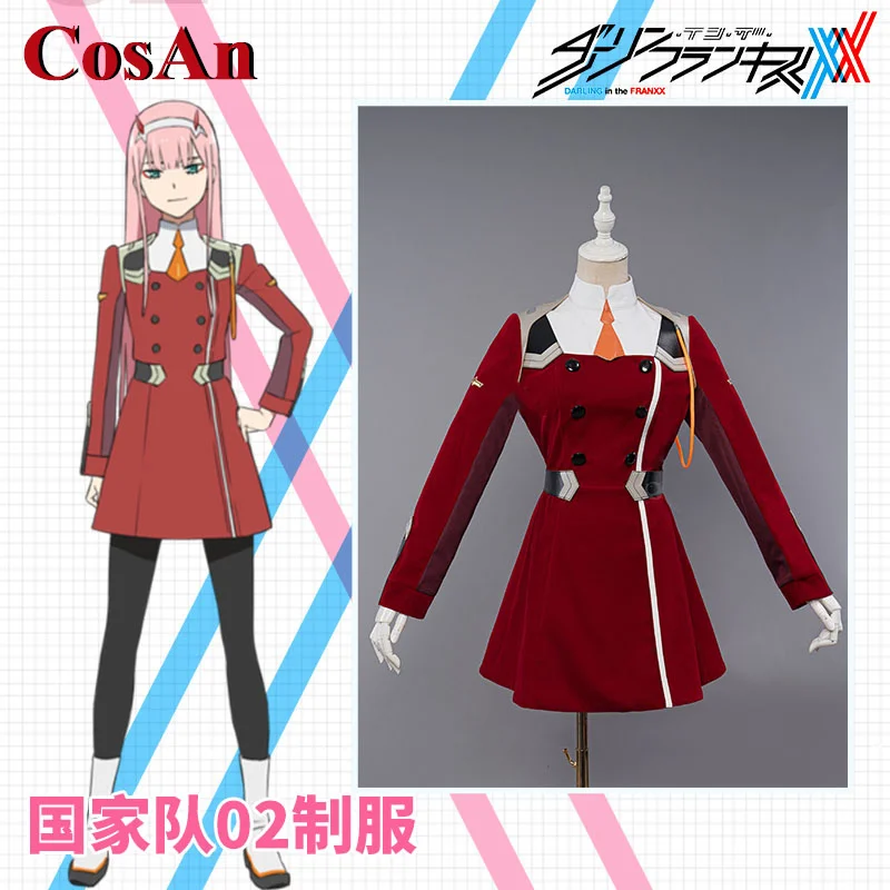

CosAn Anime DFXX 02 Cosplay Costume Sweet Lovely Red Uniform Daily Wear Activity Party Role Play Clothing