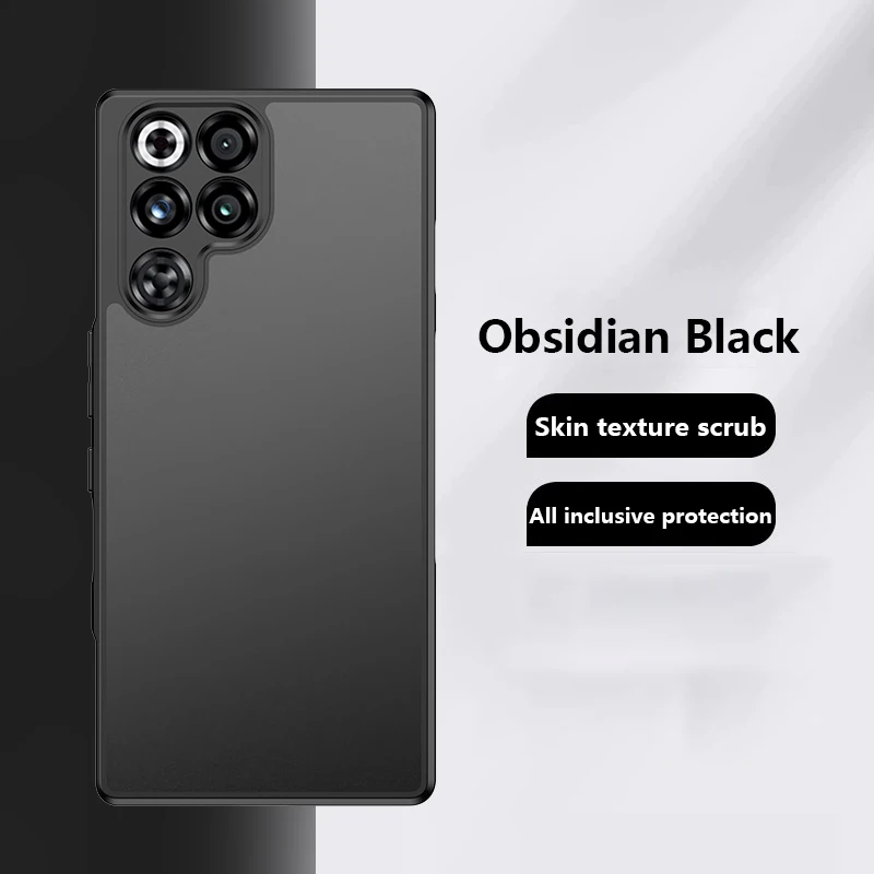 Translucent Shockproof Magnetic Phone Case with 360° Rotating Bracket and Matte Finish