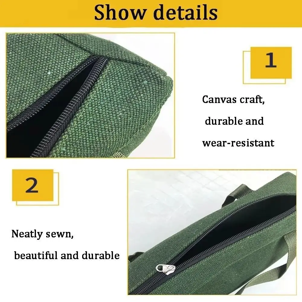 Thick Canvas Tool Storage Bag Large capacity Handbag Hardware Tool Organizer Hand Tool Portable Auto Repair Tool Kit